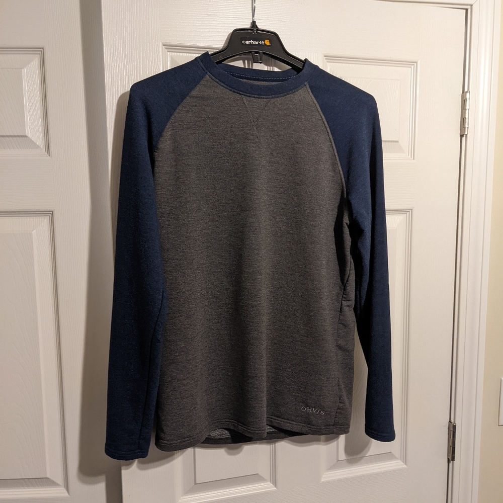 Orvis men's size medium raglan long sleeve shirt